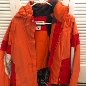 Columbia Orange Ski Coat